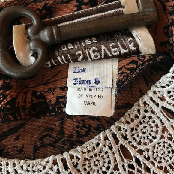 Vintage 80’s William Morris Print Dress - Picture 6 of 7